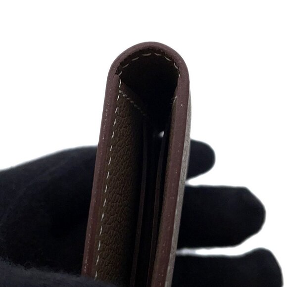 HERMES HSellier Horizontal Card Case Evercolor Etoupe - Picture 4 of 7